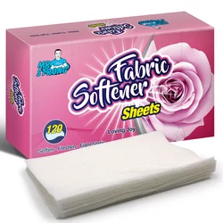 120 folhas/caixa secador de roupa folha ambientalmente amaciar frescura luta estática tecido amaciante folha flor fragrância