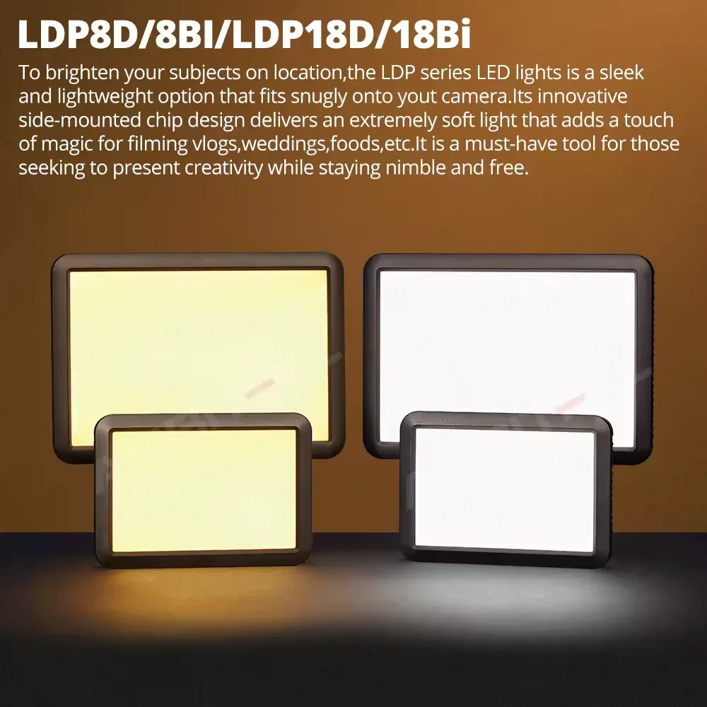 Godox LDP8D/Bi LDP18D/Bi LED لوحات إضاءة الفيديو 5600K / 2800K-6500K للكاميرا ملء الضوء إضاءة داخلية/خارجية التصوير الفوتوغرافي #3