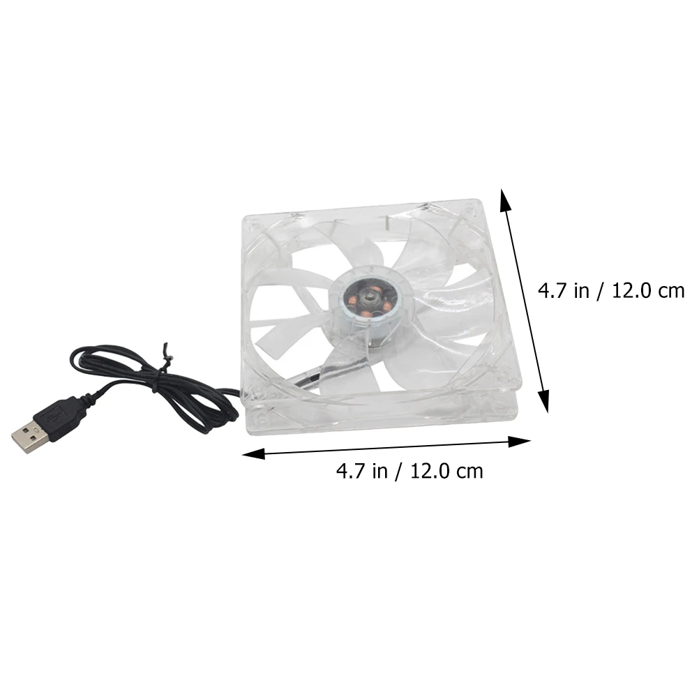 

12Cm Usb Cooling Fan Silent Heat Dissipation Air Cooler For Computer Router Game Console Cabinet Radiator Diy Ventilation