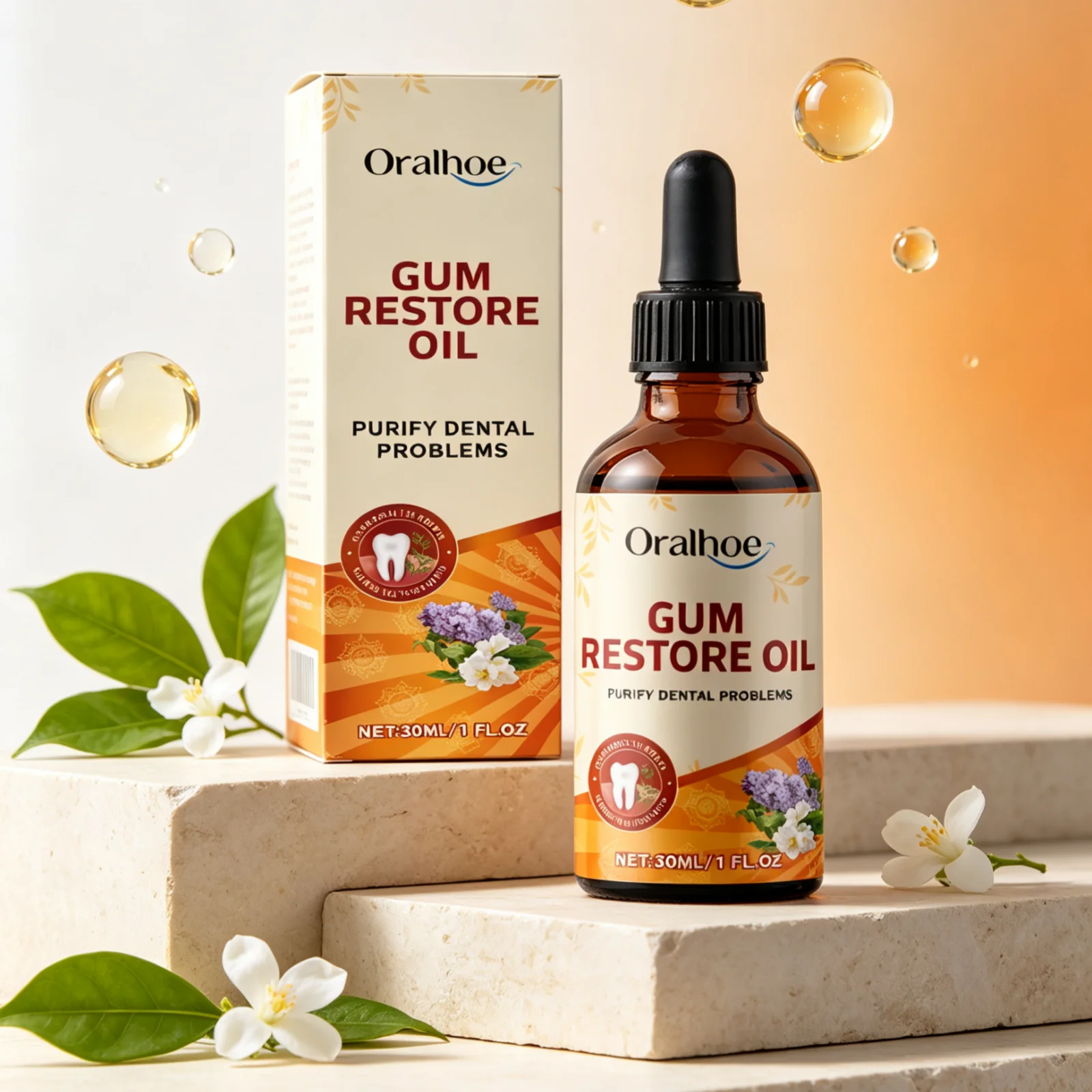 Oralhoe Gum Relief Serum Remove Dental Plaque Effectively Relieve Tooth Fresh Breath Non Irritating Natural Herbal Oral Serum