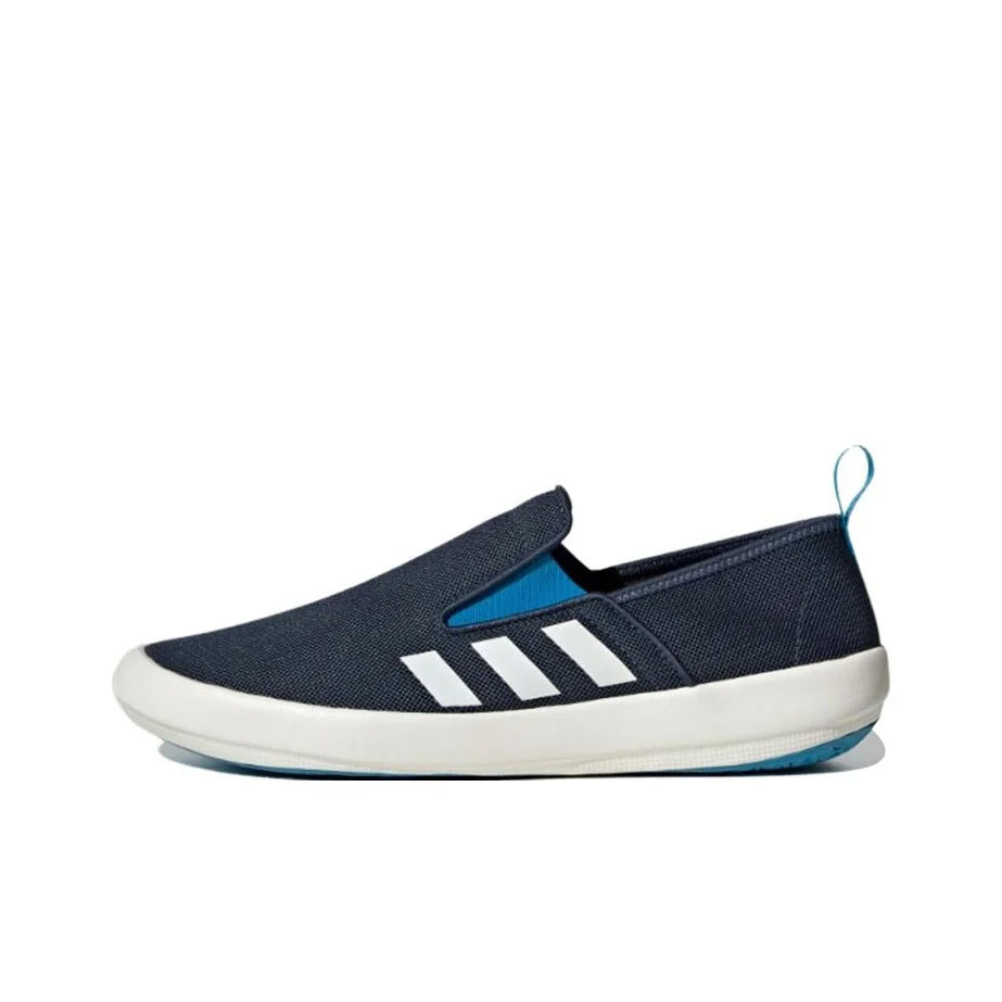 Adidas Terrex Boat Slip on Slip Resistant, Abrasion Resistant, Lightweight Low top Casual Shoes Unisex Blue White HP8646