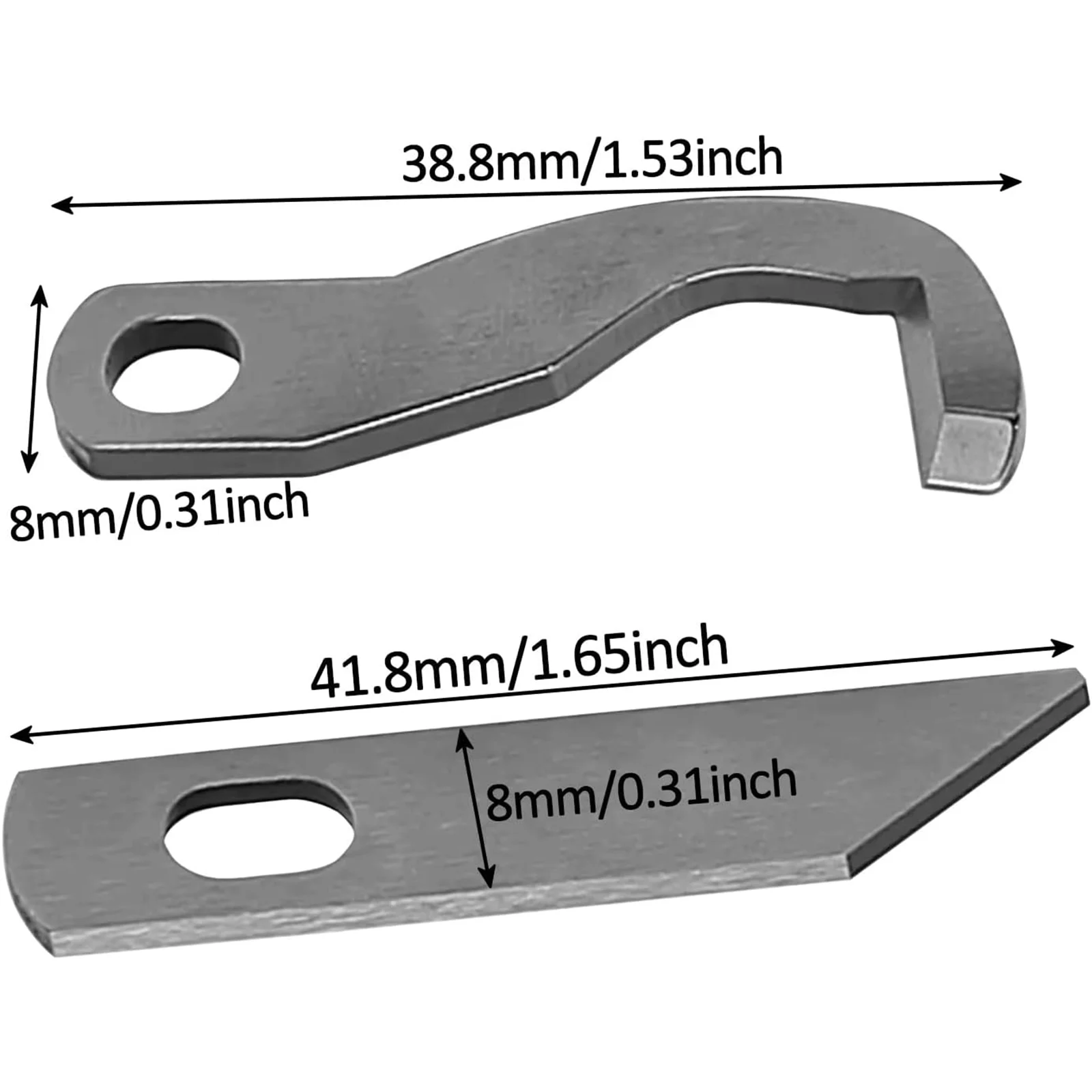 1Set Knife Serger Overlock Upper Lower Blade XB0563001 X77683001 For Brother 925D,929D,1034D,1134D Sewing Machine Accessories