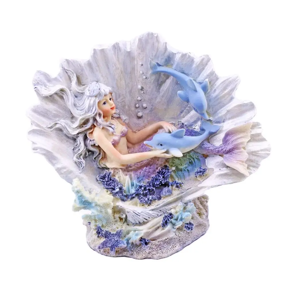 

3D Shell Mermaid Silicone Mould Plaster Acrylic Resin for Edible Candy Wax Soap Candy Chocolate Home Desktop Decoration Molds