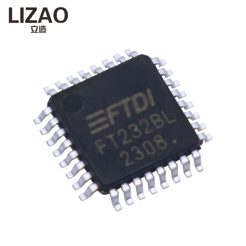 LIZAO 100% New Original FT232BL FT232BL-REEL QFP-32 Chip USB Serial Port Controller IC Chipset