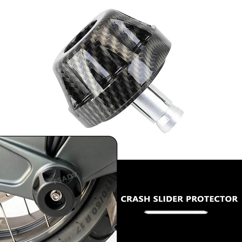 Carbon black Final Drive Housing Cardan Crash Slider Protector For BMW R1250GS R 1250 GS LC ADV R1250 GS Adventure 2019-2024