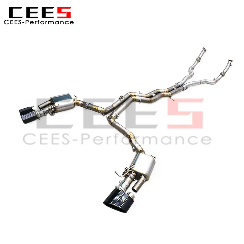 

CEES Tuning Catback Exhaust Pipes for Audi RS6/RS7 C8 4.0T 2019+ Performance Car Exhaust Pipe Muffler with OEM Valve System