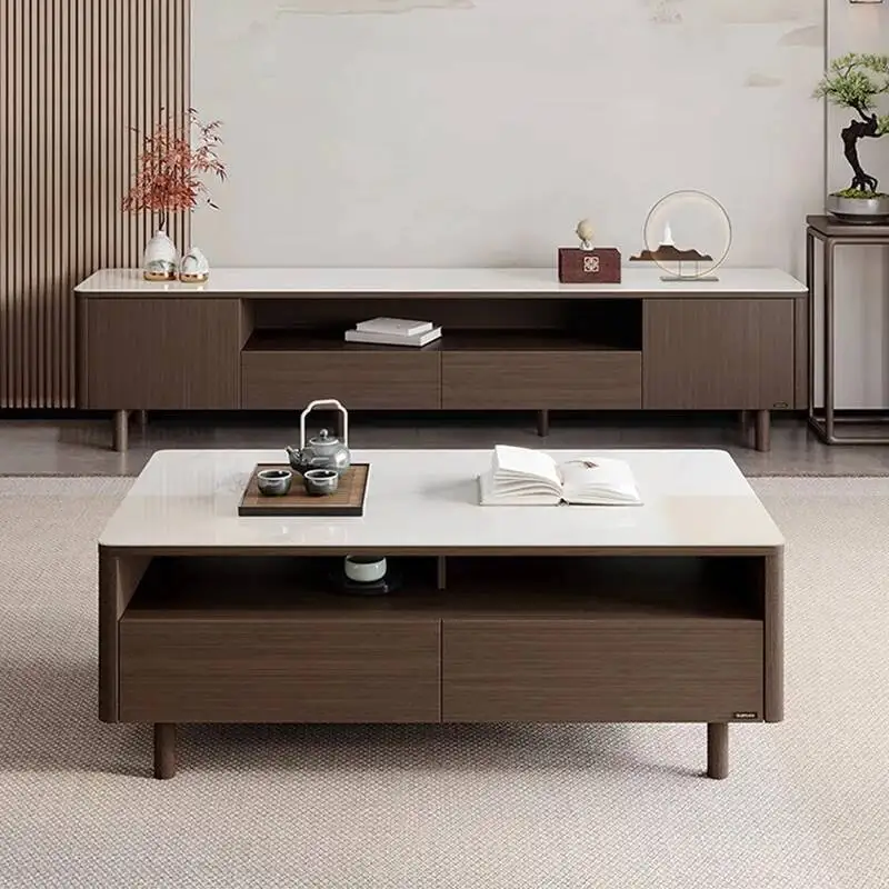 Woonkamer Tv-kamer Moderne houten standaards Designer Display Luxe salon Tv-tafel Esthetisch minimalistisch Muebles Para Tv-huismeubilair