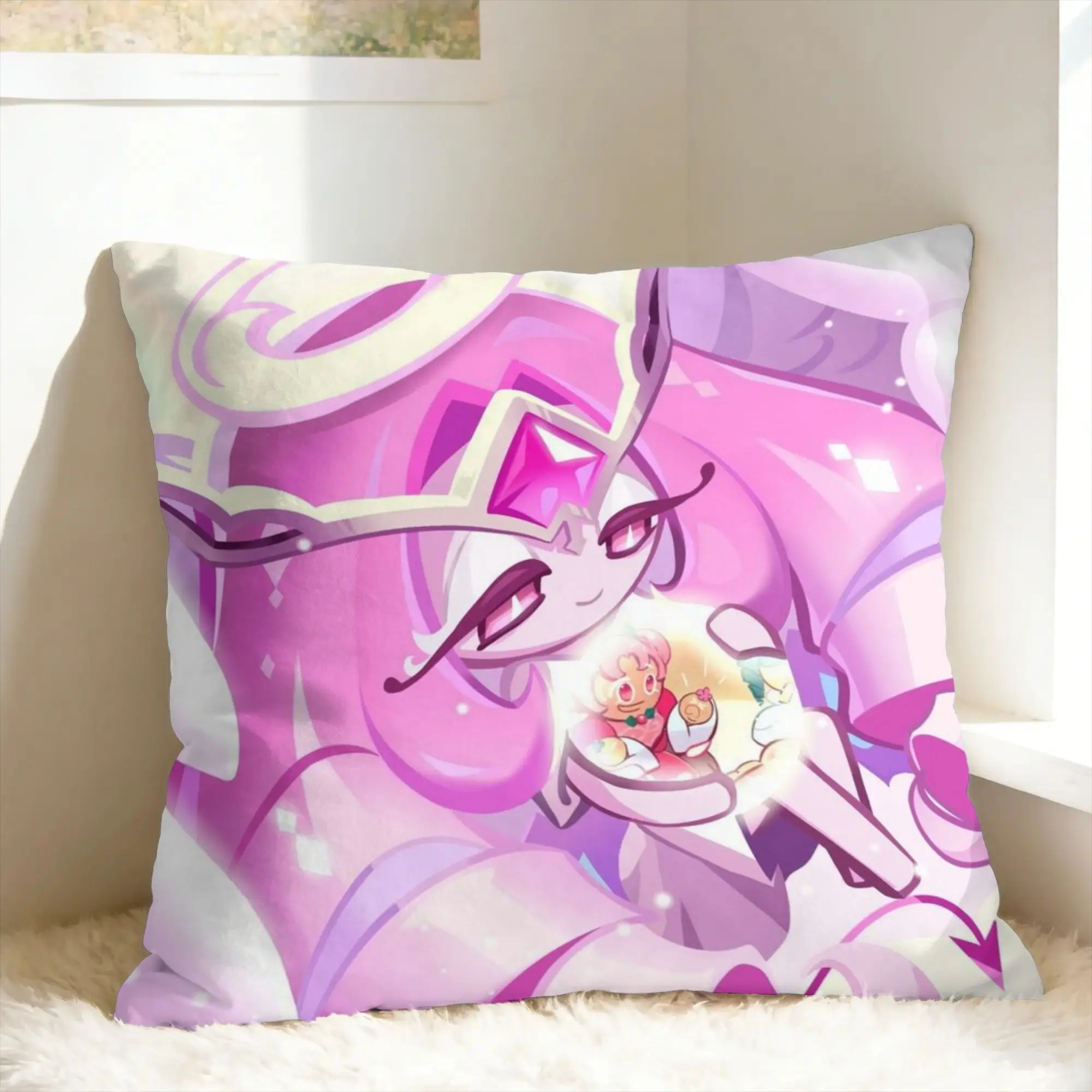 Pillow Case E-Eternal Sugar C-Cookie Comfy  Pillow Cover For Sofa Car Home Decor Retro Trendy Pillowcases