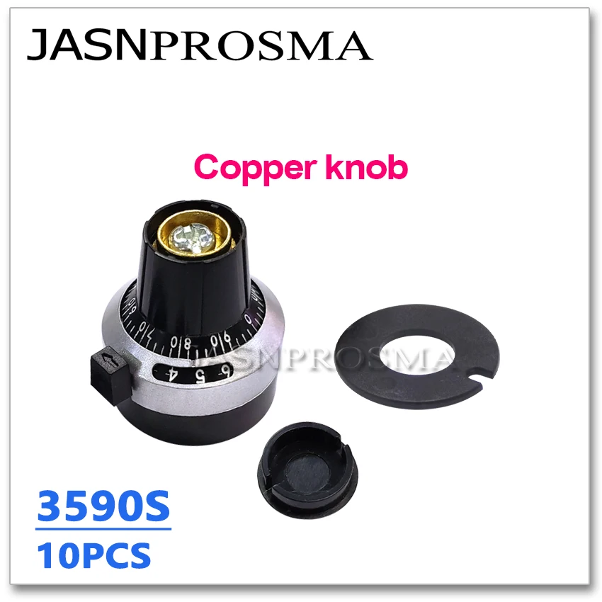 JASNPROSMA 10PCS 3590S 100R 200R 500R 101 201 501 3590S-2-101L 3590S-2-201L OHM ปรับ Trimmer ตัวต้านทาน Potentiometer KNOB