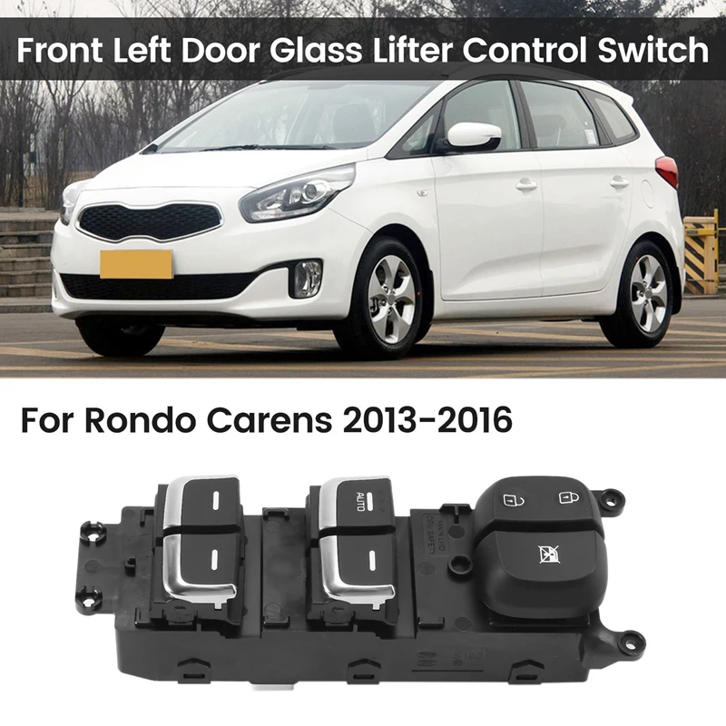 93570A4010 Car Front Left Door Glass Lifter Control Switch Button LH For-Kia Rondo Carens 2013-2016 93570-A4010