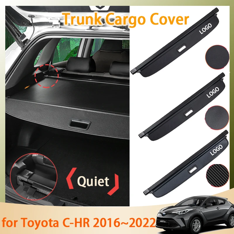 

Leather Trunk Curtain Mat for Toyota C-HR CHR C HR 2018 2019 2020 2021 2022 Car Accessorie Rear Curtain Retractable Anti-peeping