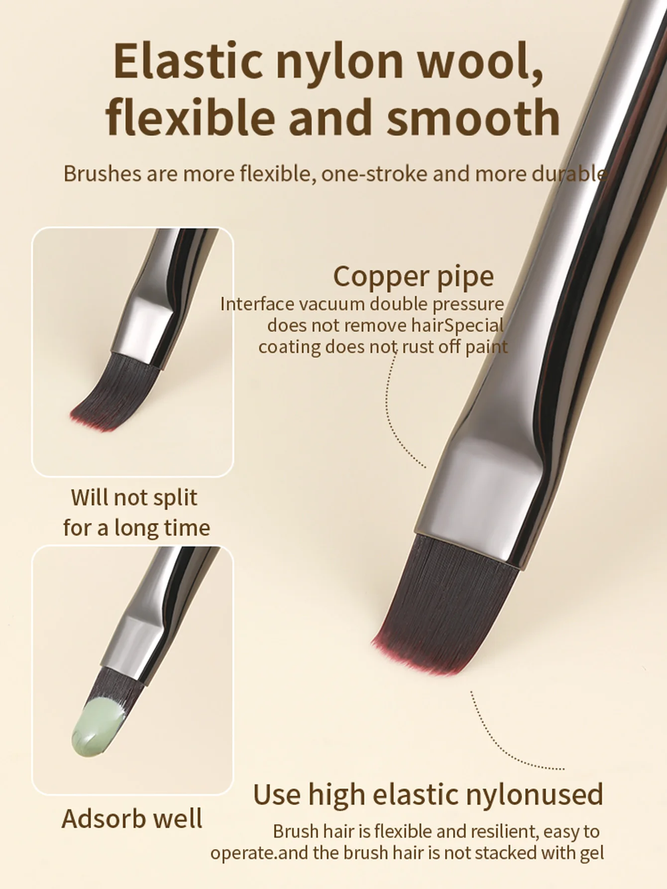 Nagelpinselset, große quadratische Phototherapie, Farbmalerei, Pinselführung, Blumen-Spezialteichnung, universeller Farbverlaufs-Kehrstift