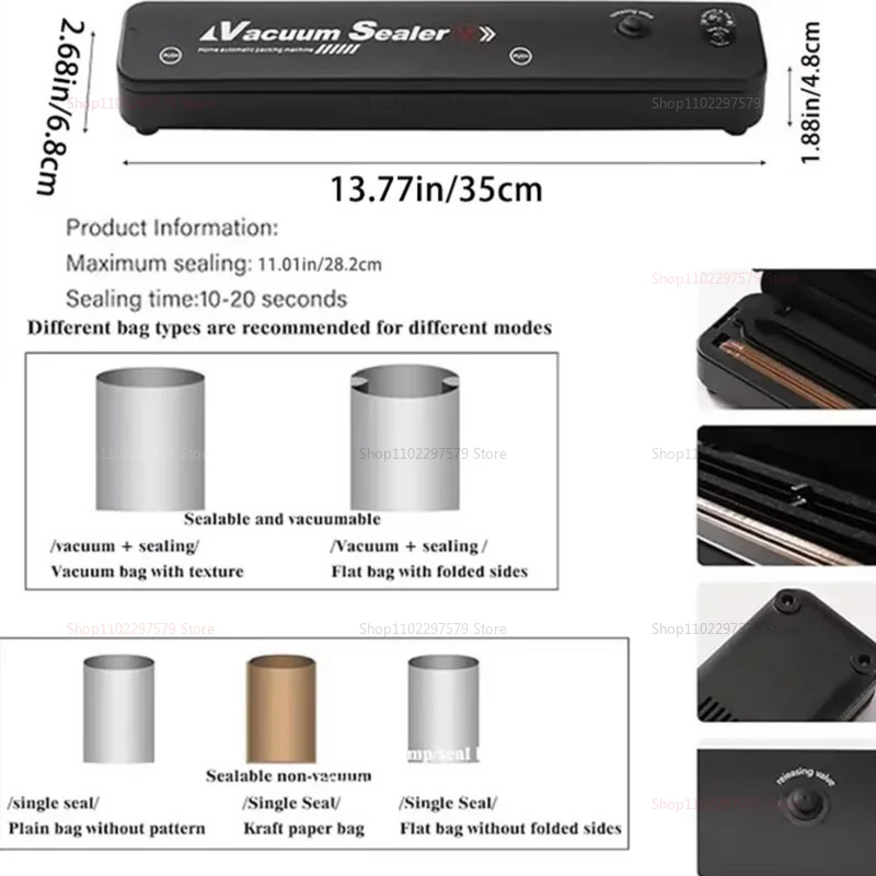 الغذاء فراغ السدادة الحفاظ على التخزين الجاف الرطب فراغ السدادة أكياس فراغ السدادة المنزل المطبخ حزمة السدادة أدوات كهربائية