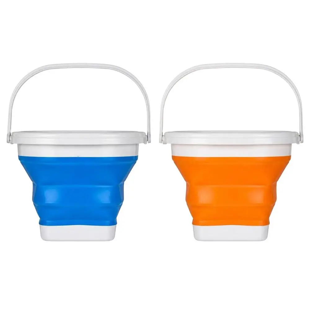 2pcs Foldable Design Paint Brush Washer Multi-Purpose Use With Handle Brush Washing Bucket Collapsible Paint Bucket For Artists
