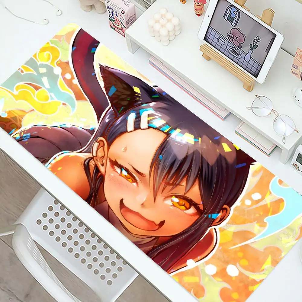 New Don\'t bully me,Nagatoro-san Mouse Pad ROGs Rubber Mouse Pad Esports Computer Keyboard Pad Student Writing Pad ROGs