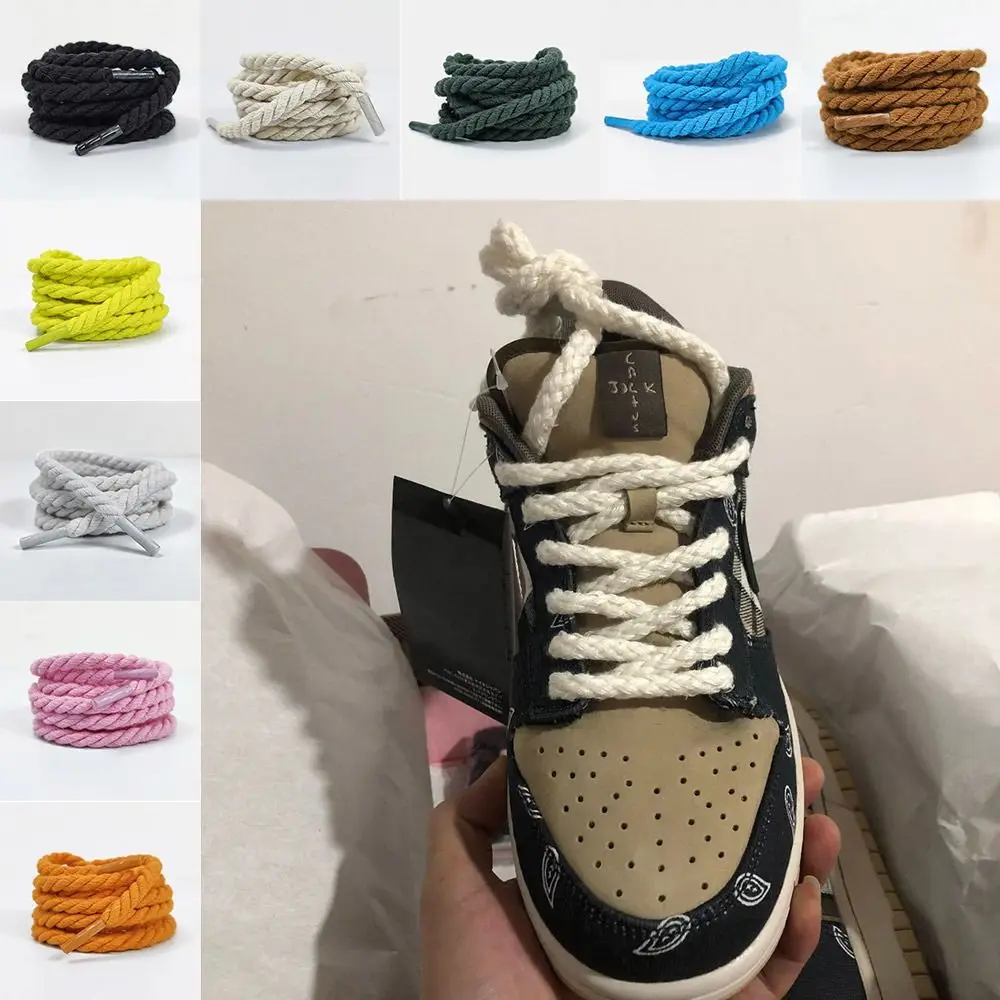 Fashion Shoestrings Shoe Laces Linen Shoelaces Shoe Rope Sneakers Decoration Shoe Accessories