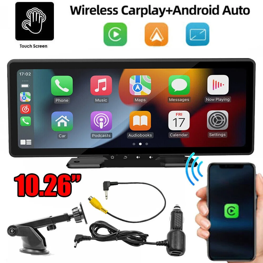 Universal 10.26 Inch Car MP5 Player High Definition Screen Portable Wireless Carplay Dash Cam Car Bluetooth MP5 Player