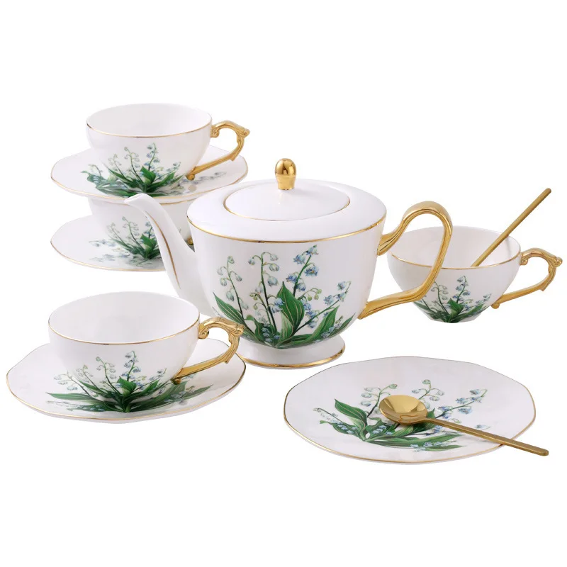 

European ceramic coffee cup saucer set tea afternoon breakfast gift water