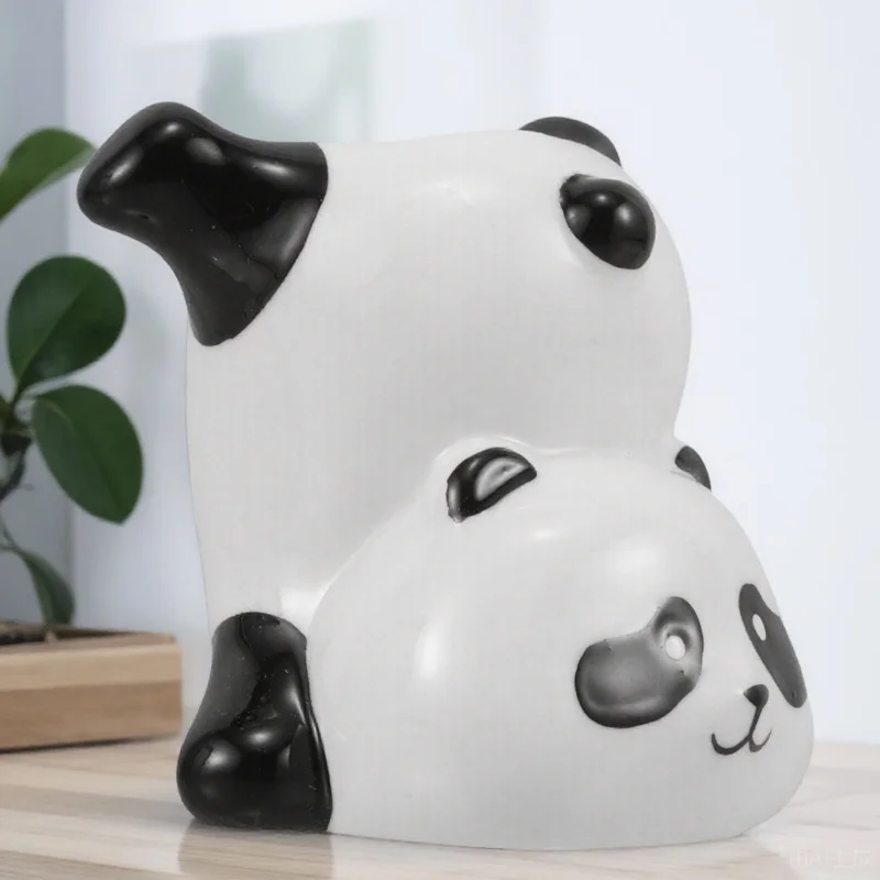 

Cute Panda Toothbrush Holder Ceramic Bathroom Organizer For Toothbrush Cup Storage Kids Adult Dental Supplies Brush Stand