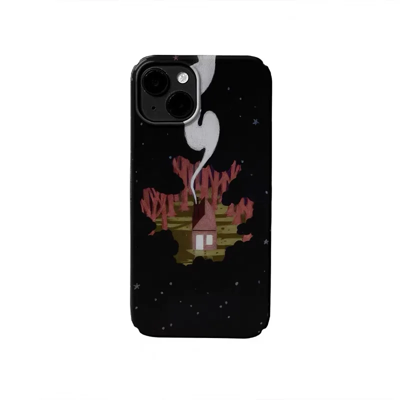 

Black Forest Small House Phone Case for IPHONE 17 Air 16E 15 PROMAX 14 Plus 13 12 MINI 11 PRO 16Plus XR SE Acrylic Phone Cover
