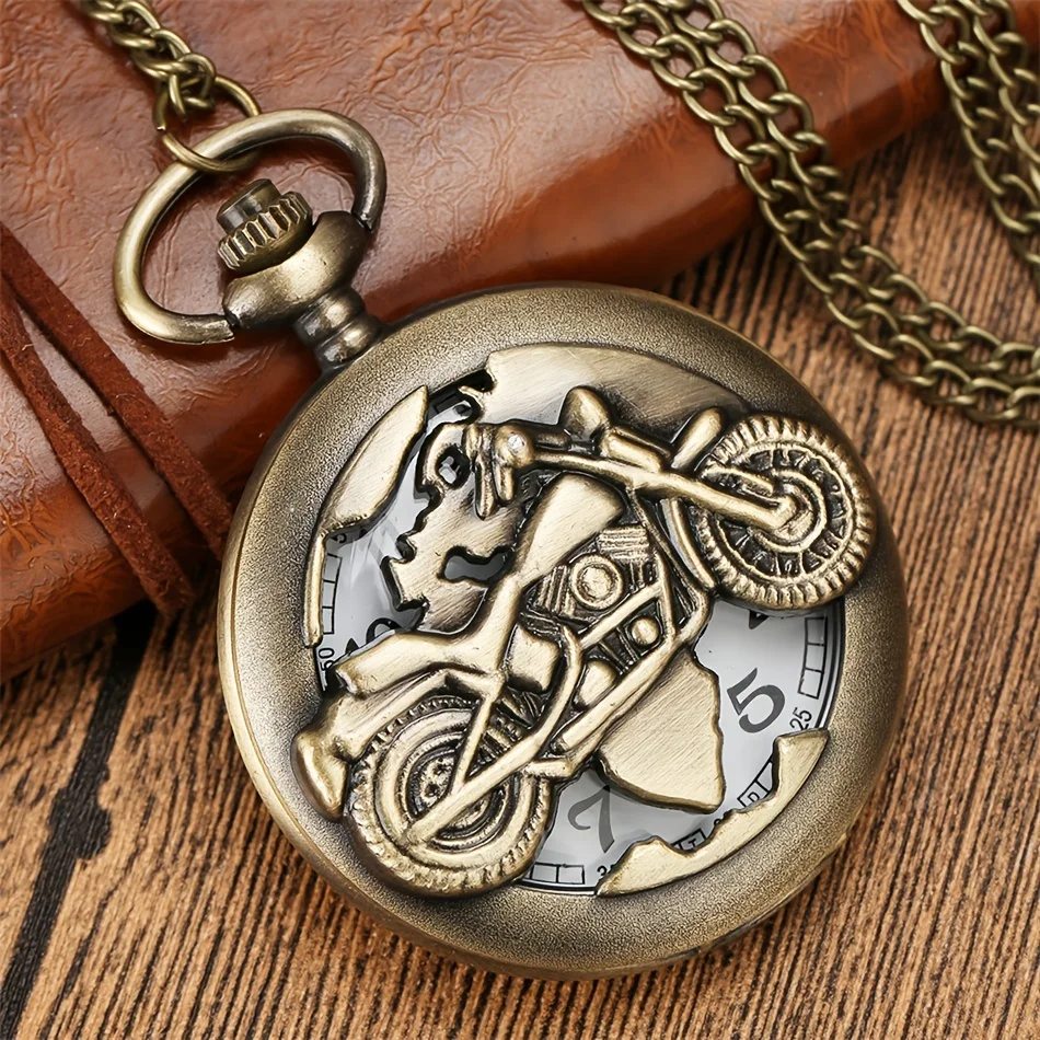 1PC Mysterious Random Men's Watch Blind Box Retro Unique Quartz Pocket Watch With Necklace Chain Perfect Gift for Friends or Dad