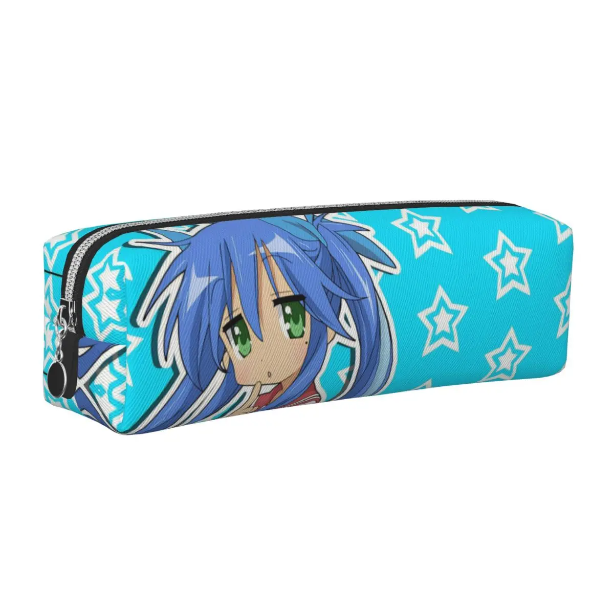 

Izumi Konata Lucky Star Pencil Cases Pencilcases Pen Holder for Student Large Storage Bag Students School Gift Accessories