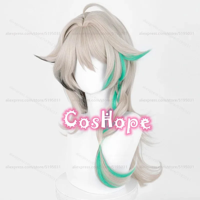 Aza Косплей Парик 65 см Длинный Светлый Льняной Зеленый Выделенный Парик Косплей Аниме Косплей Парики Термостойкие Синтетические Парики