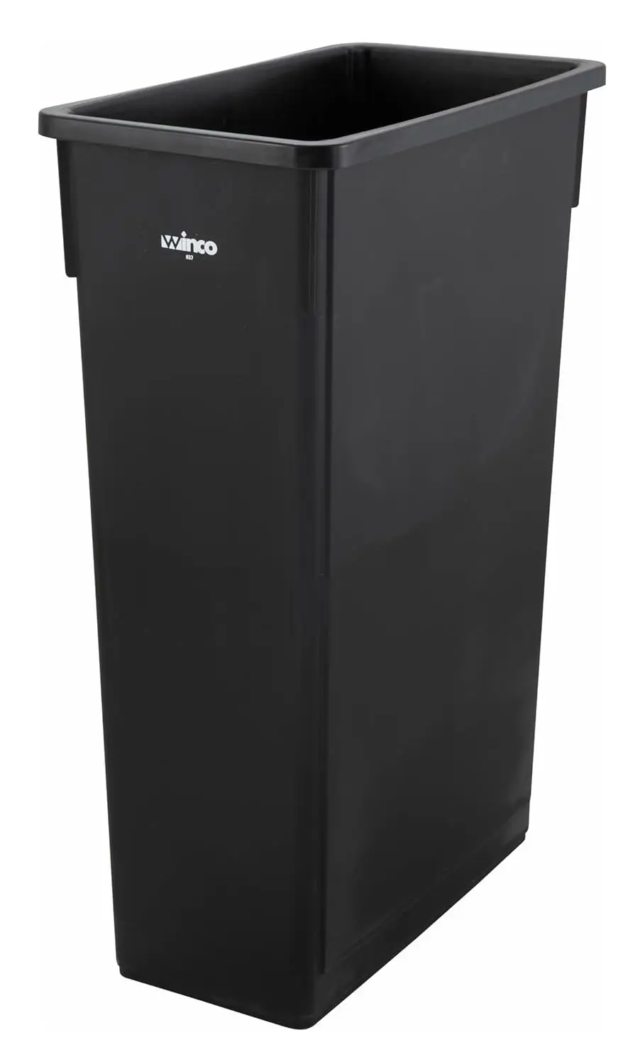 

Slim 23-Gallon Black Trash Can, Heavy-Duty & Space-Saving for Commercial Use