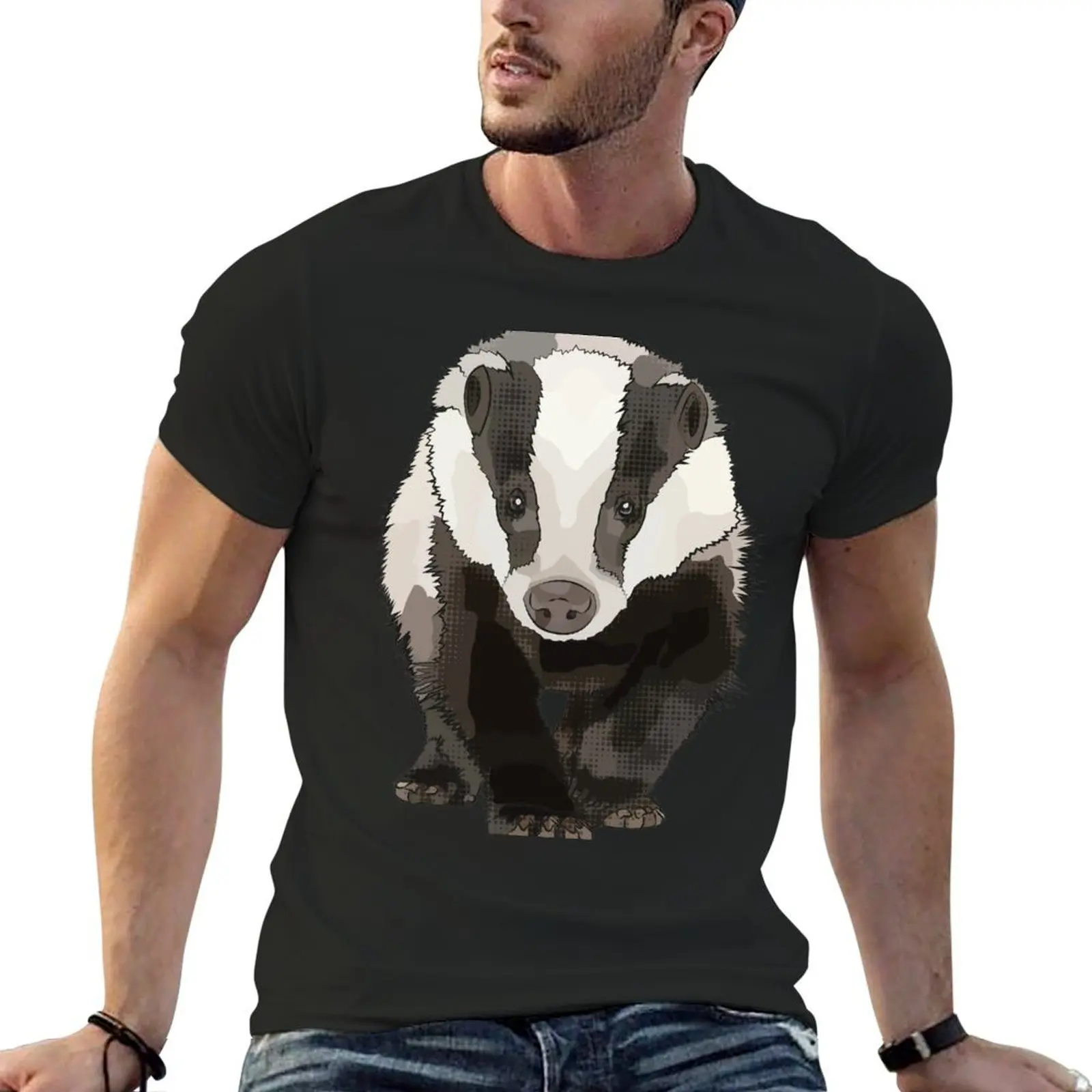 Badger by www.BeeFoxTree.com T-Shirt custom t shirt sports fans mens plain t shirts