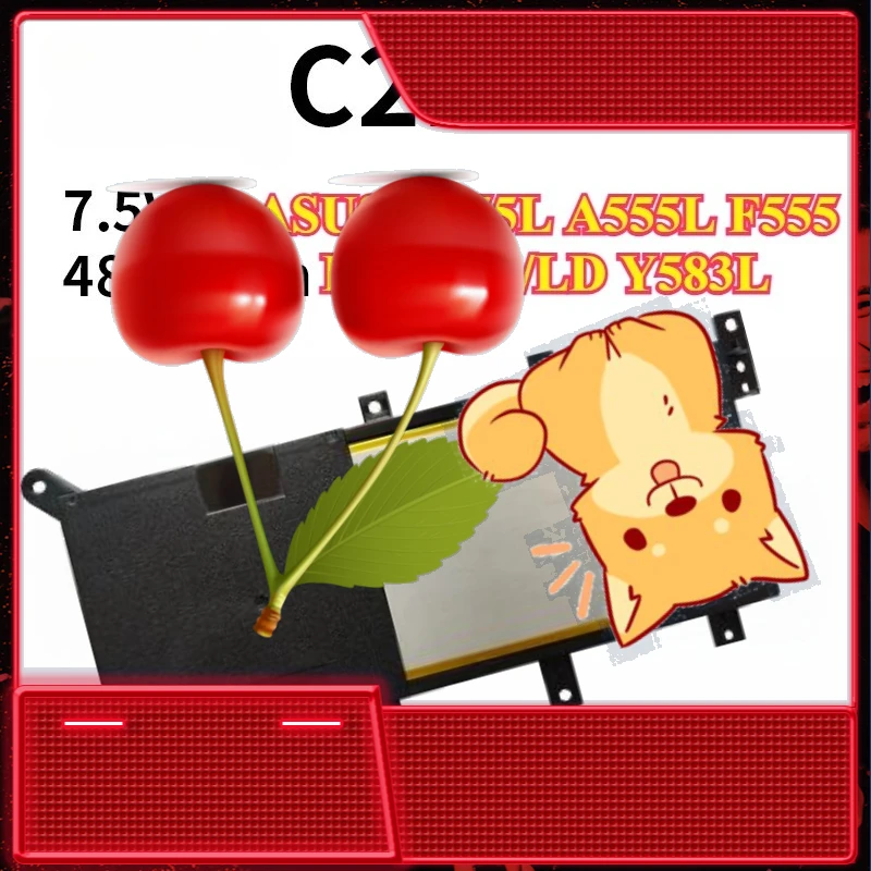 

Для ASUS A555 A555L F554 F554L F555L FL5500L FL5600L F555UA F555U F555UJ F555UF K555D R557L 7.5V 37Wh C21N1347 Аккумулятор для ноутбука