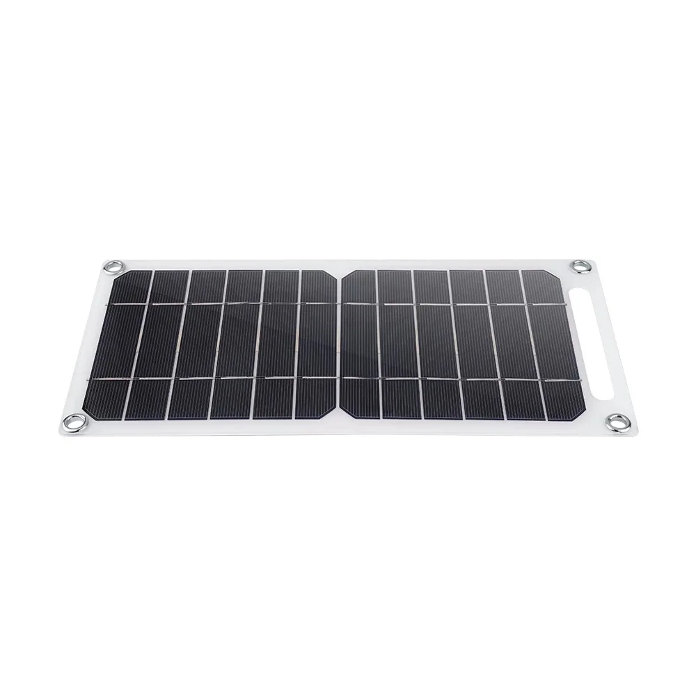 Panel Solar de 35W con USB, batería portátil resistente al agua para exteriores, senderismo y Camping, Banco de carga para teléfono móvil, 6,8 V