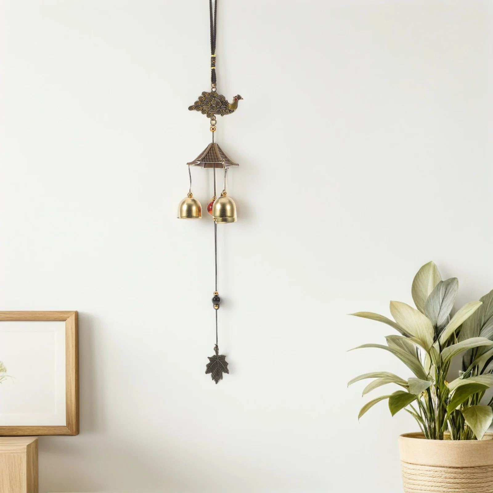 

4Pcs Feng Shui Wind Chime Vintage Metal Fish Bell Hanging Garden Porch Patio Outdoor Decorative Wind Chimes for Good Fortune