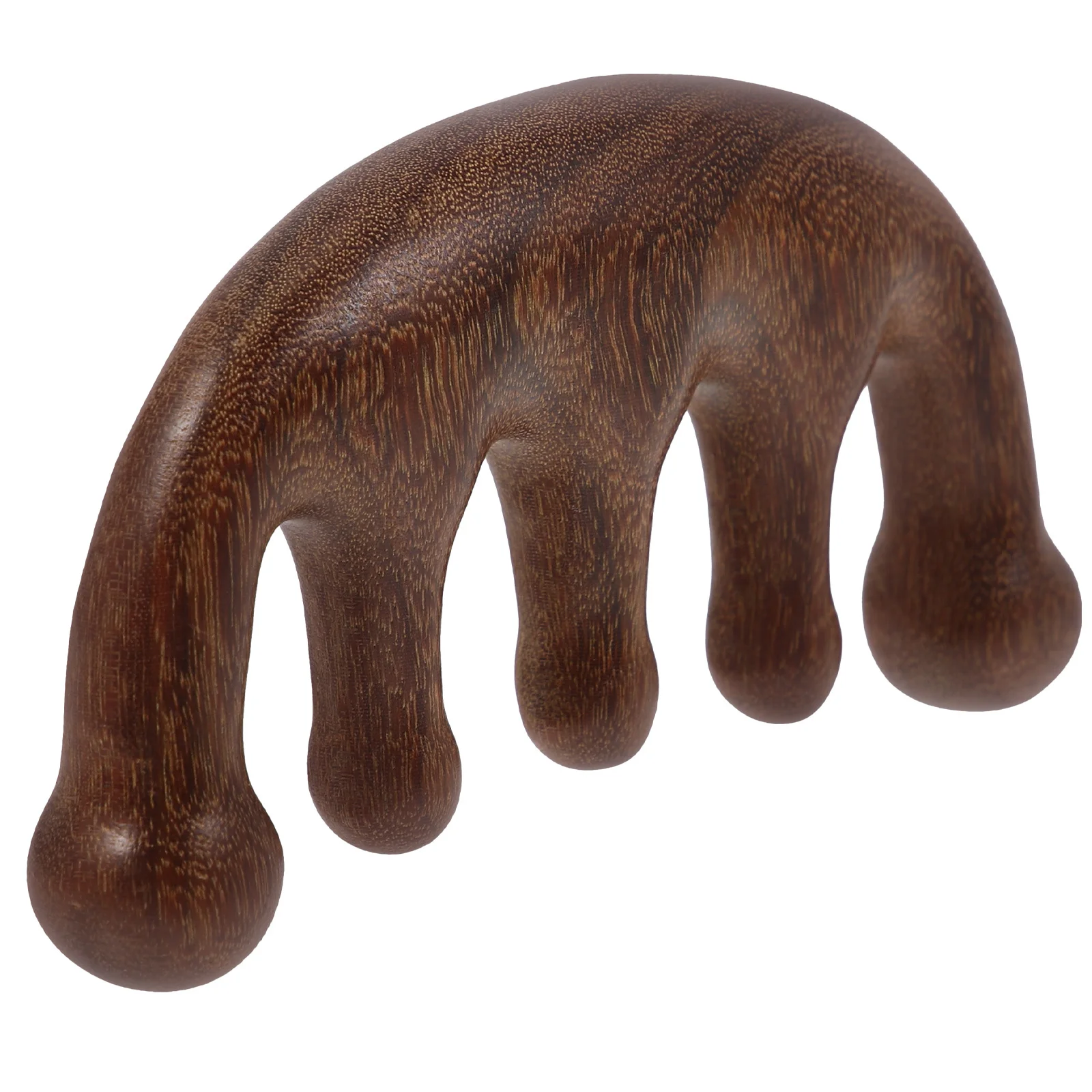 مشط تدليك لفروة الرأس والجسم مصنوع من الخشب عالي الجودة، تصميم خفيف الوزن محمول يعزز الدورة الدموية ومناسب لفترة طويلة