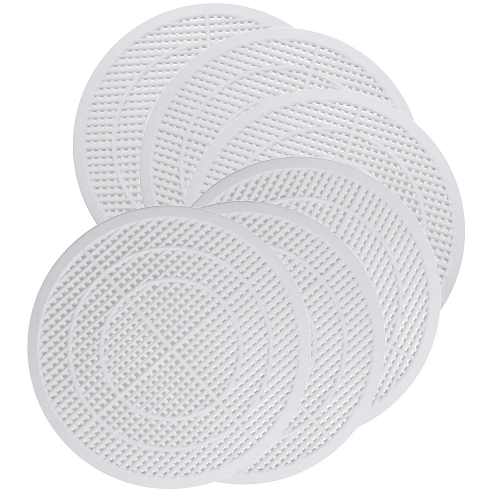 

6Pcs Cuttable Sink Drain Covers Hair Catcher Durable PP Material for Kitchen Bathroom Shower Floor Drain Filter Mesh Strainer