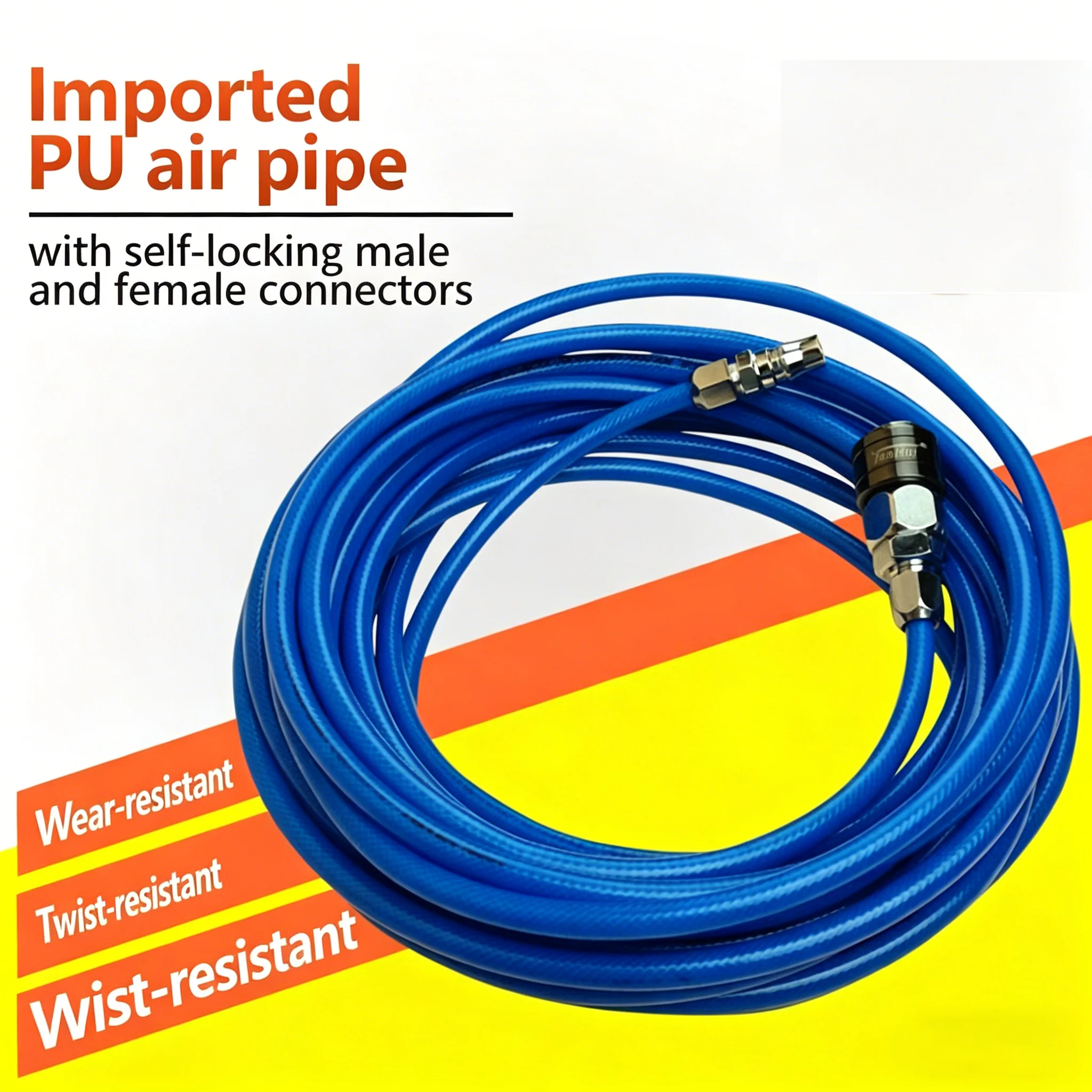 

PU Pneumatic Hose High Pressure Inner Wall with Fiber Inflatable Tube Transfer Air Compressor