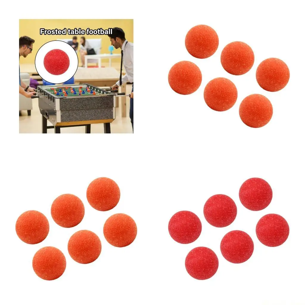 

31BE 6 упаковок текстурированных мячей для настольного футбола с нескользящей матовой поверхностью, футбольных мячей для футбола