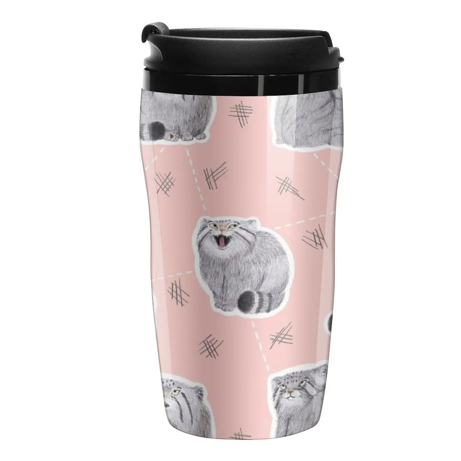 

New Pudgy Pallas' Cats Travel Coffee Mug Espresso Coffee Cup Thermo Coffee Mug Espresso Shot