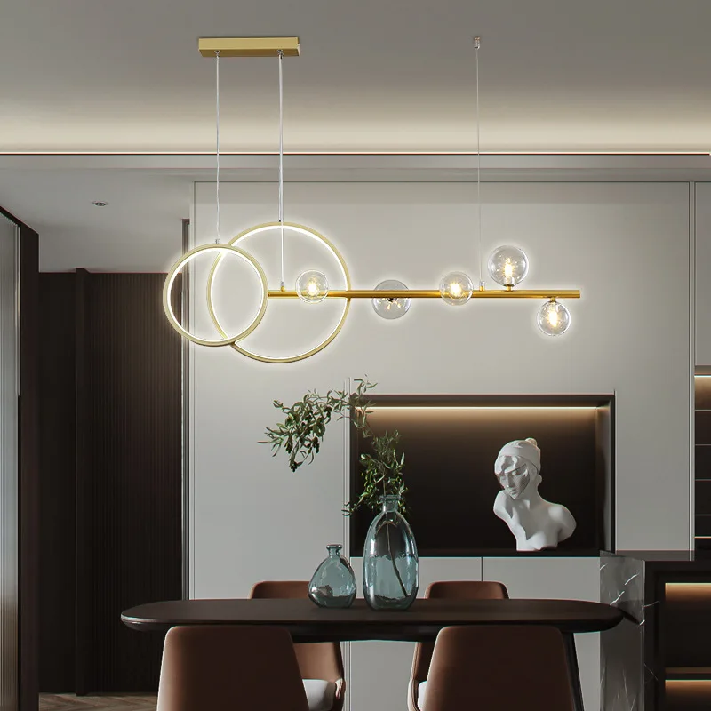 

Modern G4 LED Pendant Lights For Kitchen Dining Room Parlor Loft Gold Black Hanging Lamps Home Deco Lighting Fixture AC 90-260V