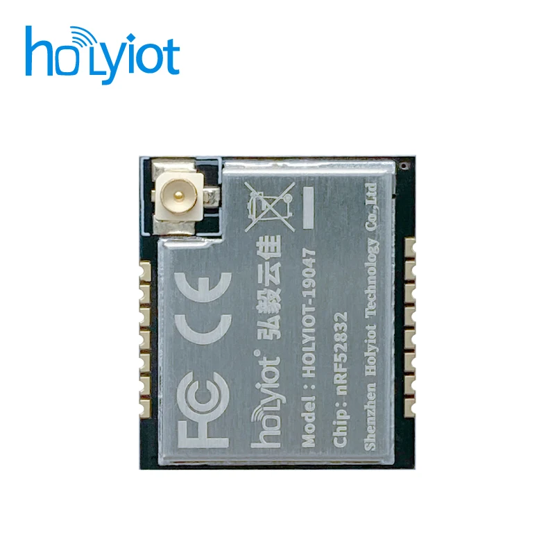 Holyiot nRF52832 PA módulo Bluetooth Placa de desarrollo de baja energía nRF52 DK Antena de larga distancia IPX