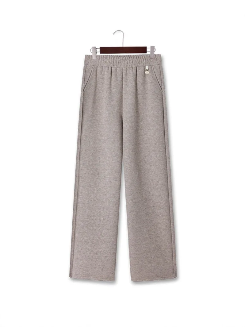 

Брюки из кашемира «Антилопа», тяжелые термошерстяные брюки, эластичные брюки с высокой талией, свободные прямые брюки