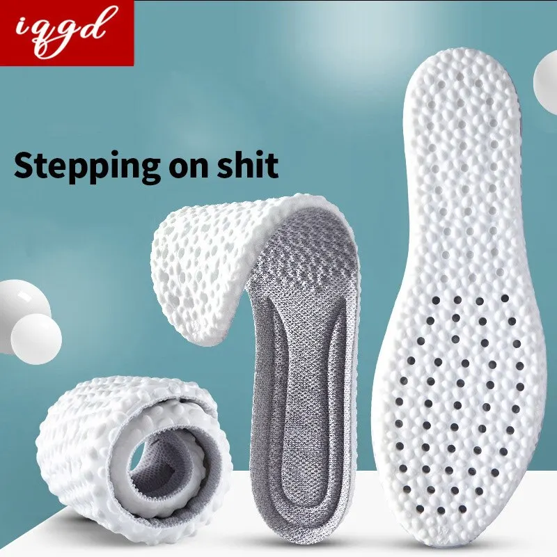 1Pair Sport Insoles for Shoes Memory Foam Sole Cushion Running Shock-Absorbant Breathable Deodorization EVA Orthopedic Soft Pad