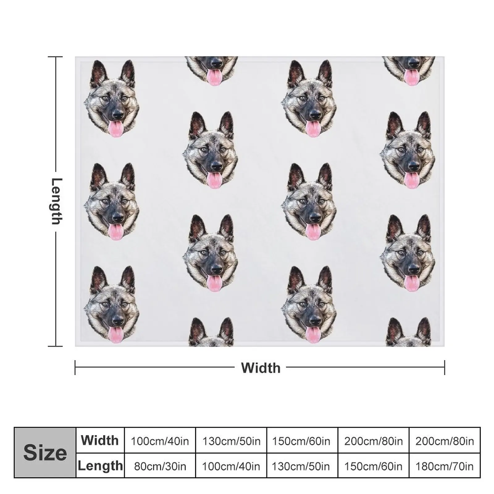 Norwegian Elkhound Throw Blanket Furrys for sofa Blankets