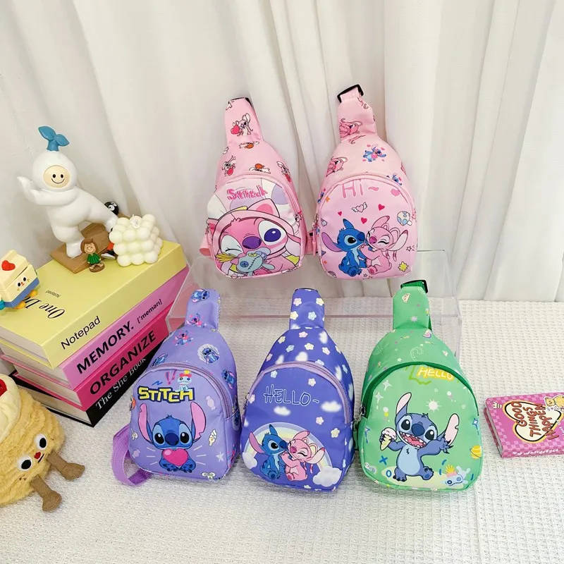 

New Summer Children Cartoon Pattern Oxford Cloth Single Shoulder Cross Chest Bag Boys Girls Matching Small Wallet Messenger Bag
