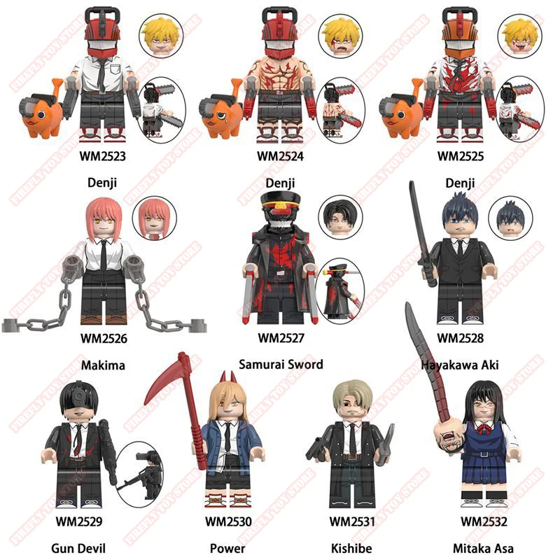 Chainsaw Man Animation Game Peripheral Toys Denji Makima Aki Power Small Doll Anime Action Figure Model Collection Cool Gifts