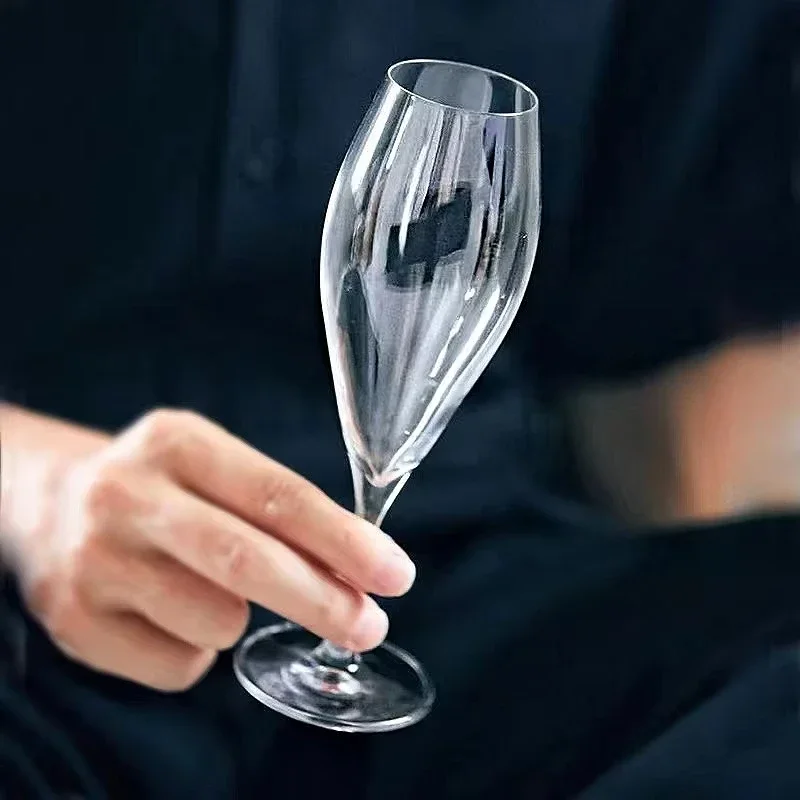 Japanese Handmade Crystal Red Wine Glasses Low Leg Goblets for Home Dining Room Wine Glasses Champagne Flutes