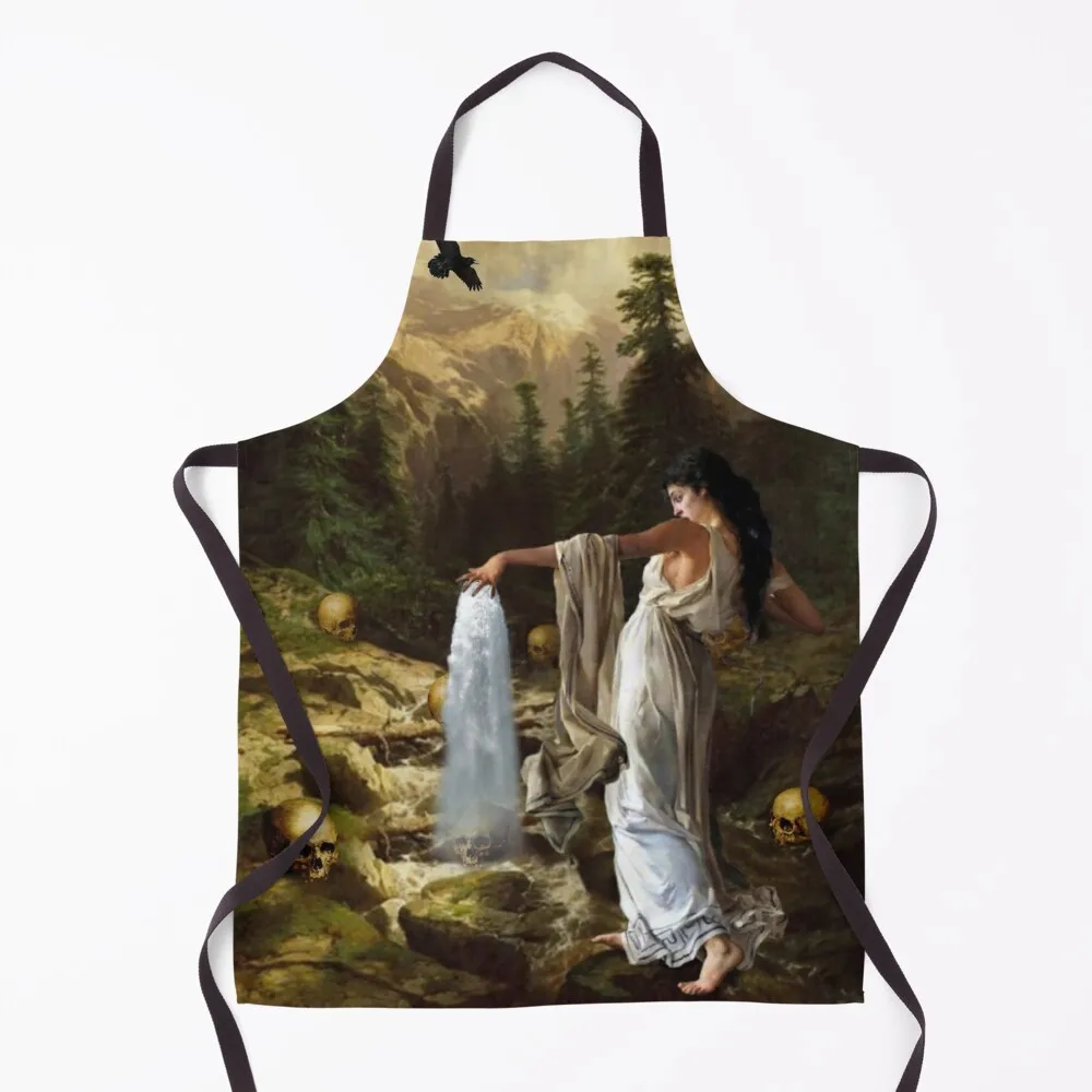 

EVERYTHING IS OMEN Apron Chef Accessories Women Kitchen professional hairdressing Apron