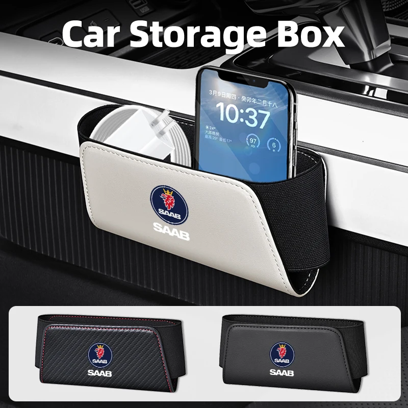 

Car Interior Seat Seam Organizer Door Storage Box Phone Card Bag For SAAB 9-4X 9-7X 9-3 9-5 9-2X 9-X 9000 900 600 99 97 Monster