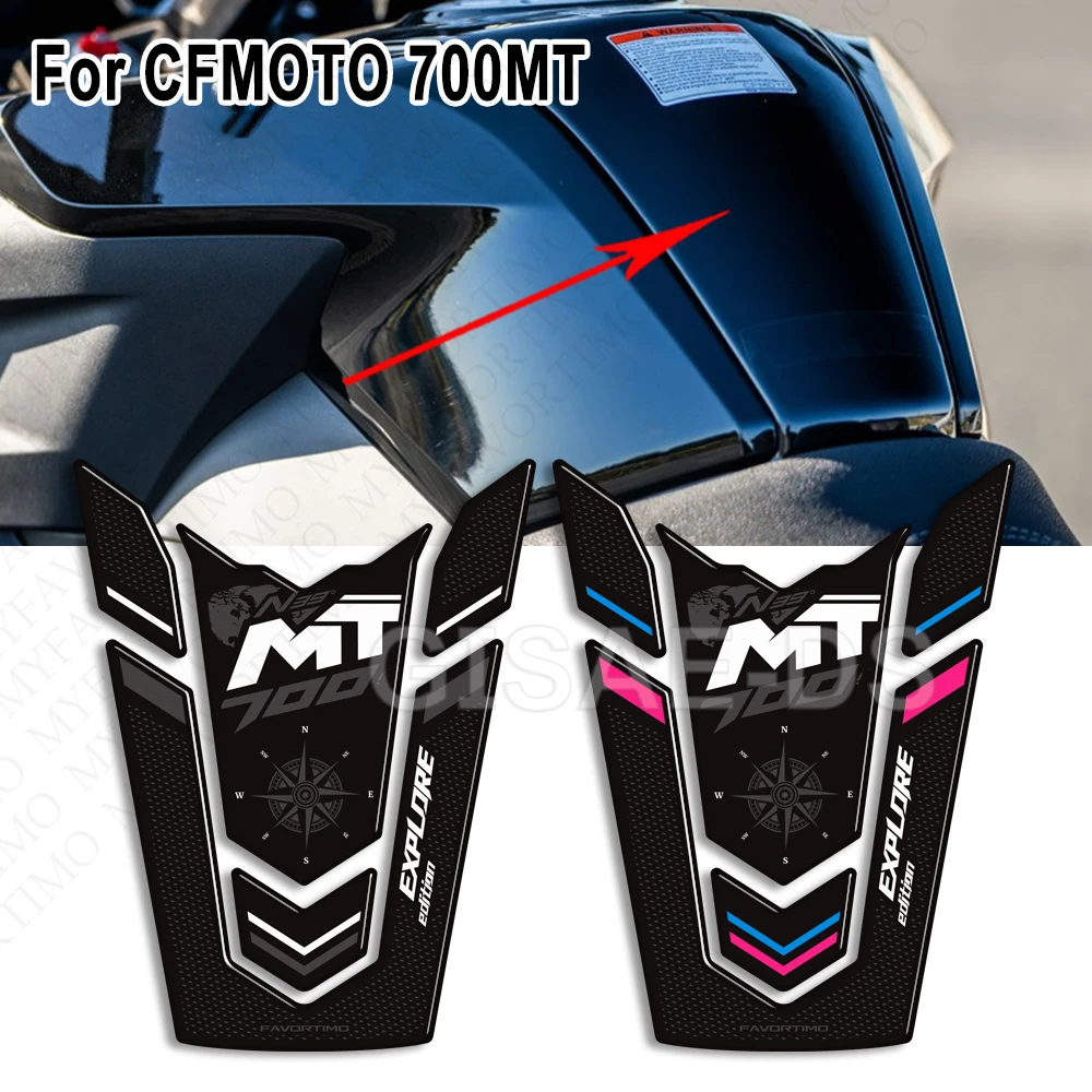 motorcycle fuel tank protection decorative fuel tank knee pad stickers decals 2023-2025Suitable for CFMOTO CF MOTO 700MT 700 MT