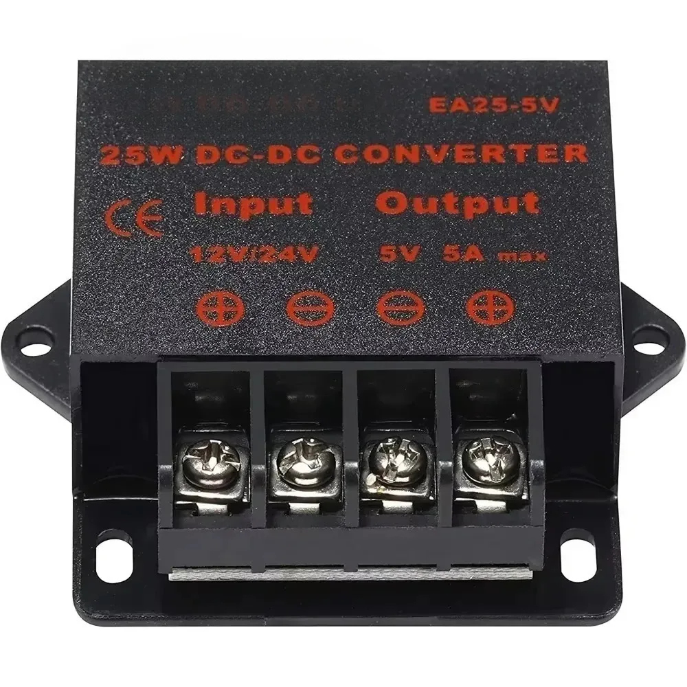 Step Down Reducer Regulator Module (12V/24)V to 5V (3A -15A) DC DC Converter Voltage Regulator for Car CE Waterproof Dustproof