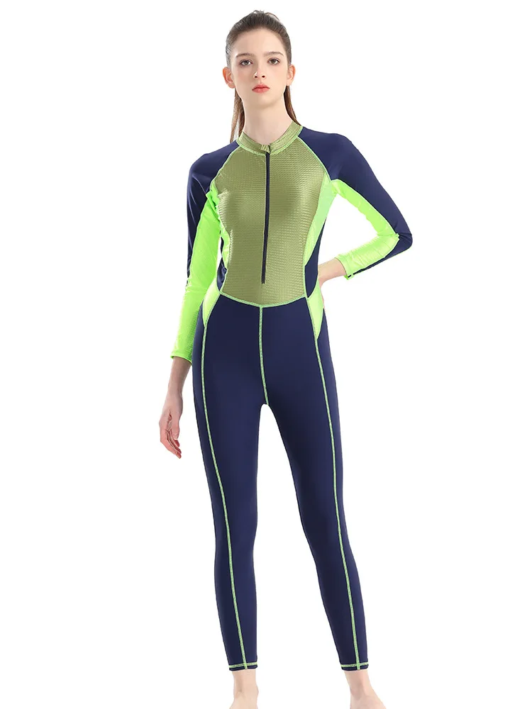 Lycra Wetsuit Women One Piece Swimsuit For Snorkeling Surf Swimwear Combinaison Surf Femme Full Body Swimming Suit Rashguard